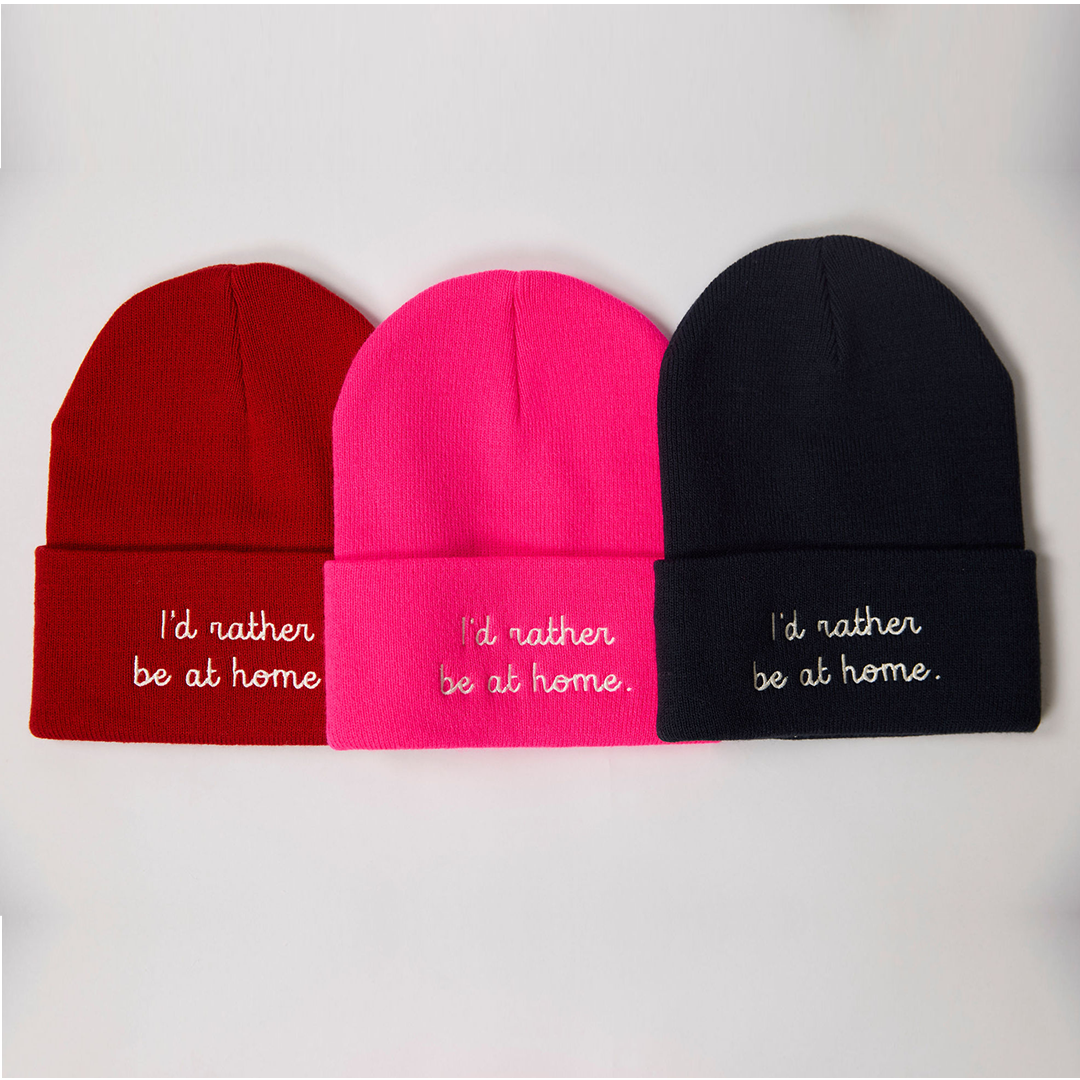 "I'd Rather be at Home" Beanie