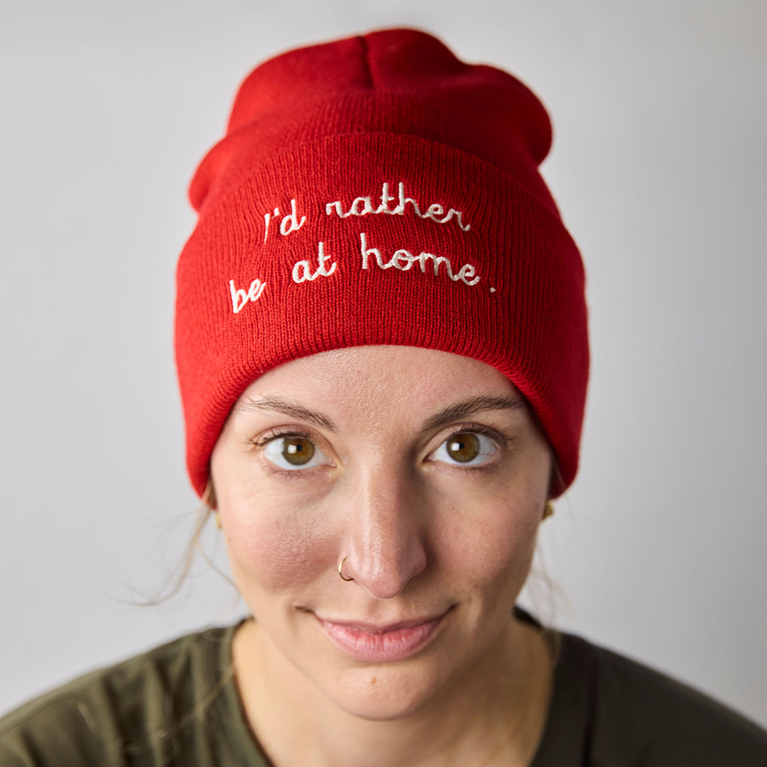 "I'd Rather be at Home" Beanie