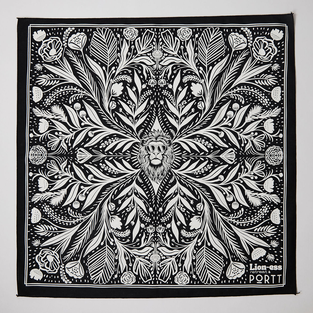 Portt + Lion-ess Cotton Bandana