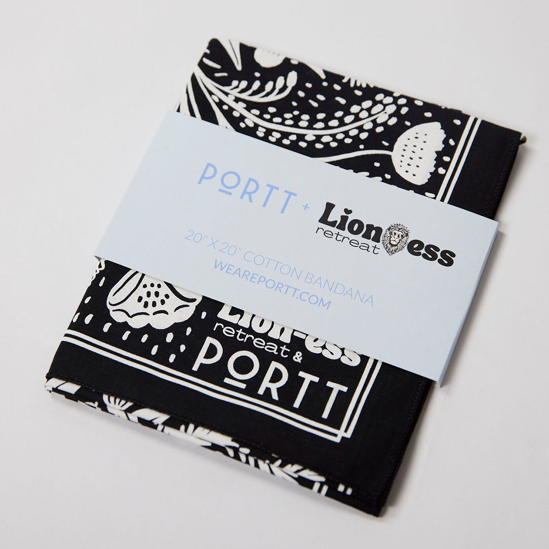 Portt + Lion-ess Cotton Bandana