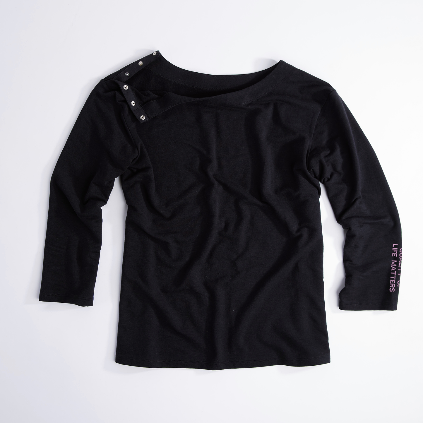 The Breasties Black Long Sleeved Port Access Shirt