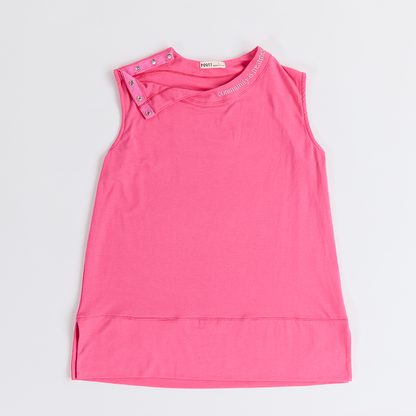 The Breasties Pink Port Access Tank Top