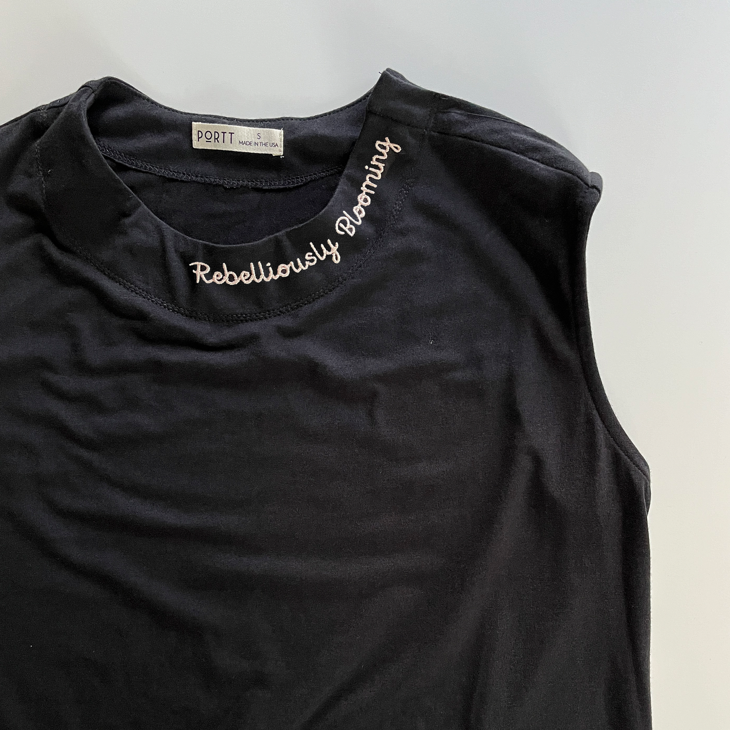 The Bloom Club Black Port Access Tank Top