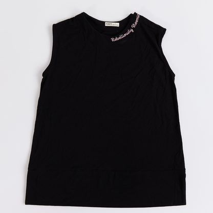 The Bloom Club Black Port Access Tank Top