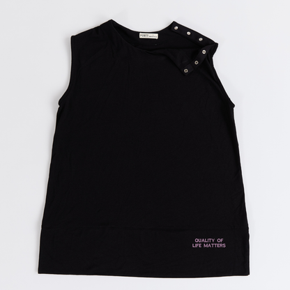 Well Beyond Breast Cancer Black Port Access Tank Top