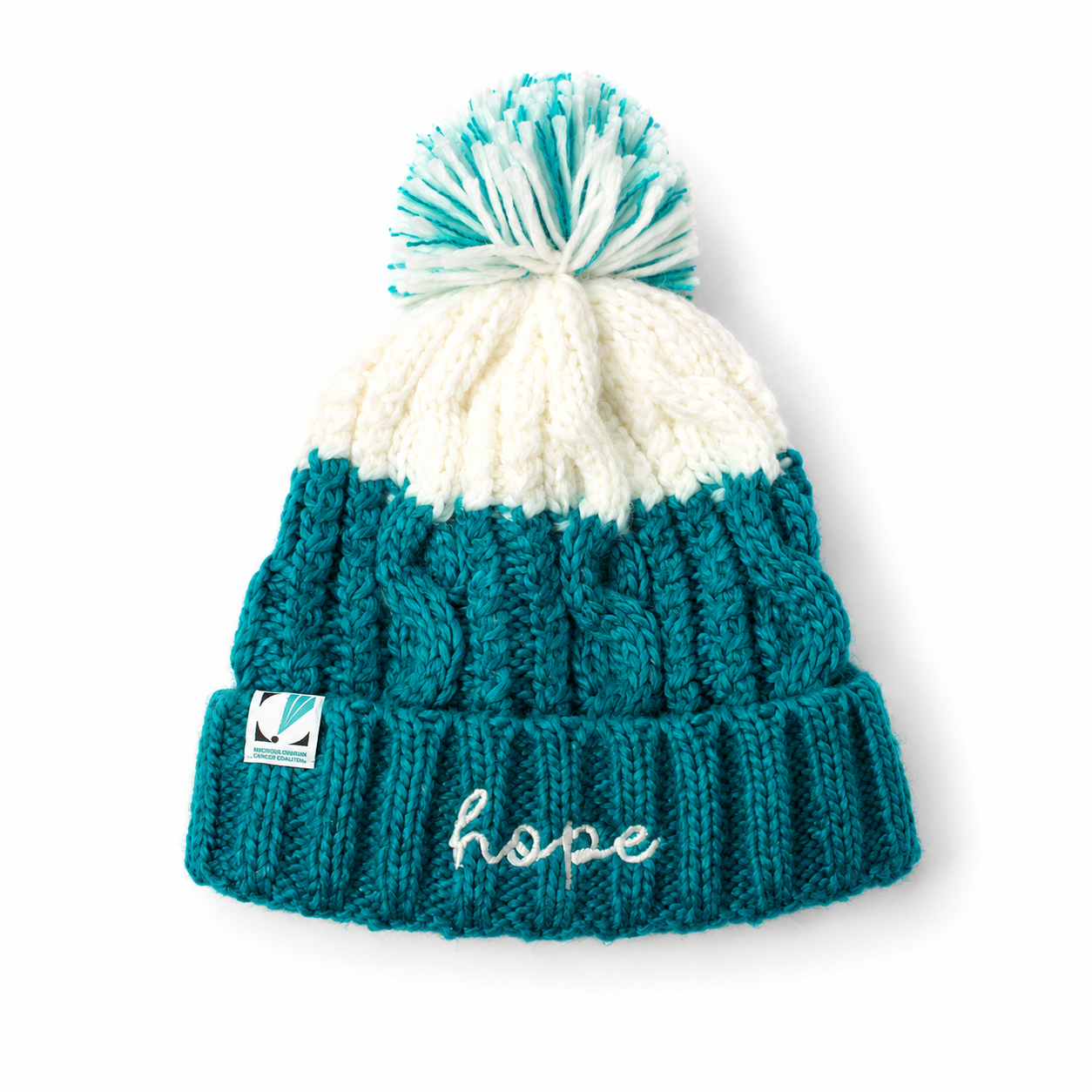 "Hope" Beanie + Mucinous Ovarian Cancer Coalition